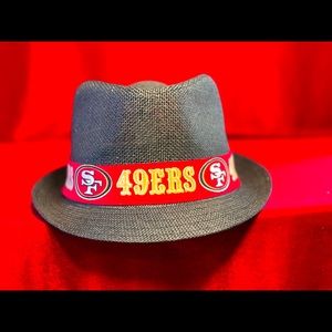 San Francisco 49ers black fedora